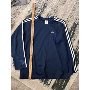 adidas Team Vintage‎ Windbreaker Jacket Navy Blue, Long Sleeve, Size M